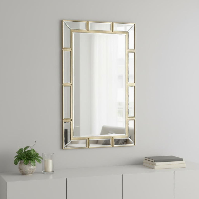 45" Framed Accent Mirror - Silver
