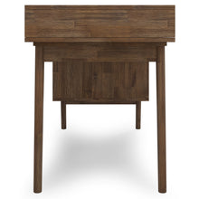 Load image into Gallery viewer, Clarkson - Desk With Side Drawers - Rustic Natural Aged Brown
