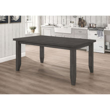 Load image into Gallery viewer, Dexter - Rectangular Plank Top Dining Table - Dark Gray
