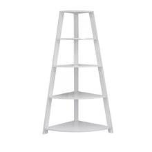 Load image into Gallery viewer, Four Tier Corner Bookcase (332801) - White
