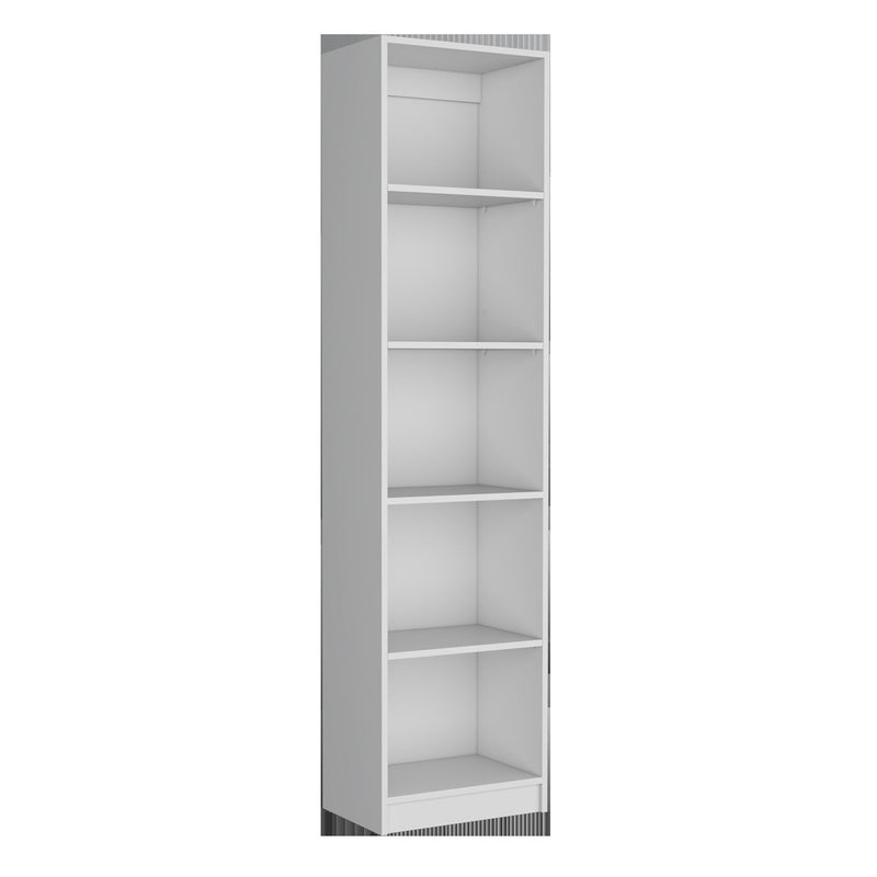 Five Tier Modular Bookcase (Set of 2) - White