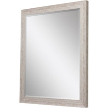 Load image into Gallery viewer, 34" Distressed Wood Framed Accent Mirror - White
