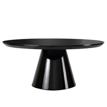 Load image into Gallery viewer, 35" Wood Round Pedestal Coffee Table - Black
