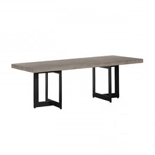 Load image into Gallery viewer, Modern Concrete Steel Coffee Table - Dark Gray And Black
