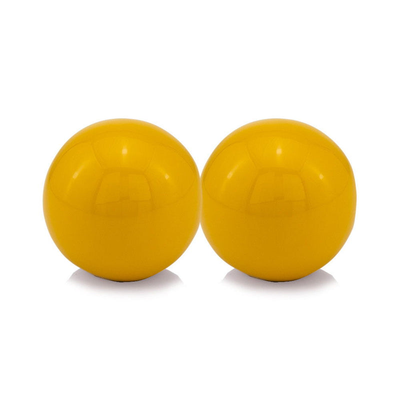 Decorative Orbs (Set of 2) - Yellow
