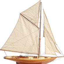 Load image into Gallery viewer, Hand Painted Model Boat Tabletop Sculpture (401995) - Brown
