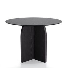 Load image into Gallery viewer, 42" Solid Wood Pedestal Base Round Top Dining Table - Black
