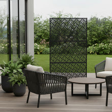 Load image into Gallery viewer, Three Panel Screen Room Divider (562855) - Black

