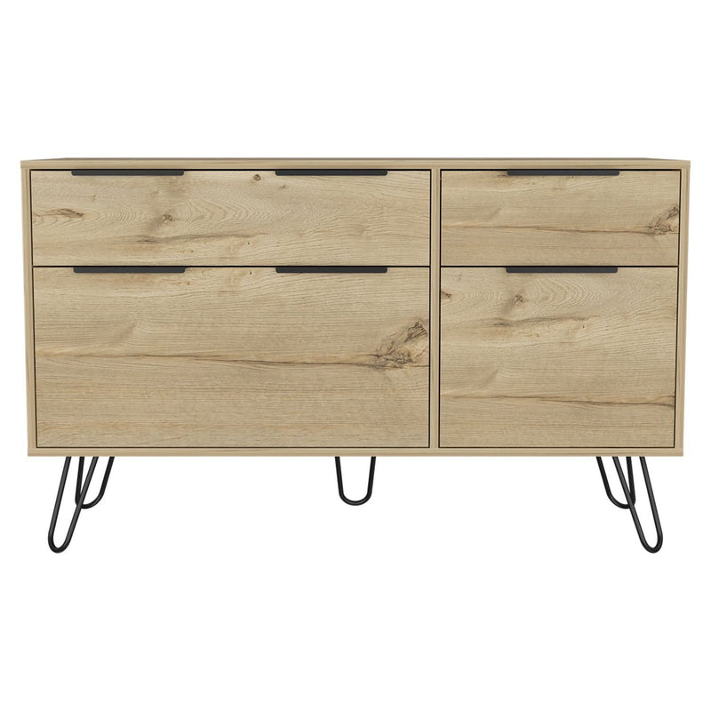 Four Drawer Double Dresser - Natural