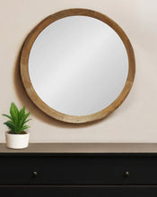 Load image into Gallery viewer, 20" Round Framed Accent Mirror - Natural
