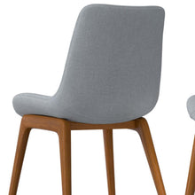 Load image into Gallery viewer, Solid Wood Dining Parsons Chairs (Set of 2) - Gray / Walnut
