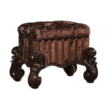 Load image into Gallery viewer, Fabric Vanity Stool - Cherry Oak
