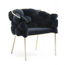 Load image into Gallery viewer, Geo Dining Chair - Black / Champagne / Gold
