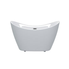 Load image into Gallery viewer, Freestanding Tub With Overflow And Pop Up Drain, Ergonomic Design
