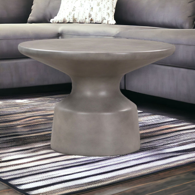 Concrete Round Coffee Table - Gray