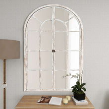 Load image into Gallery viewer, 36" Arch Framed Accent Mirror - White
