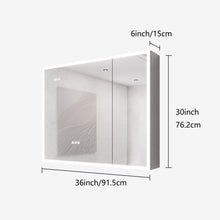 Load image into Gallery viewer, Bathroom Medicine Cabinet With Lights, LED Medicine Cabinet With Mirror, Lighted Medicine Cabinet With Defogger

