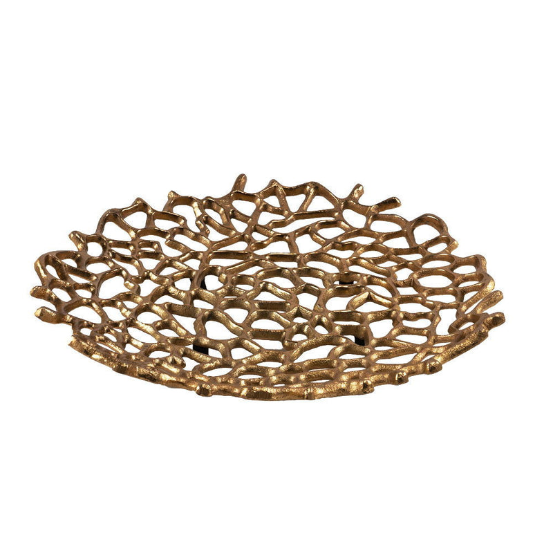 Decorative Low Bowl - Gold