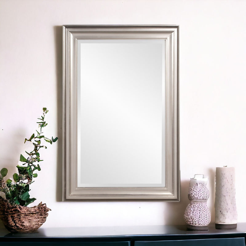 33" Framed Accent Mirror - Silver
