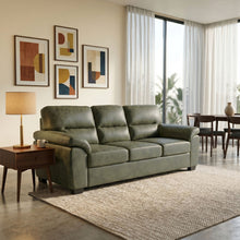 Load image into Gallery viewer, 3 Seater Sofa With Padded Armrests And Triangular Leg
