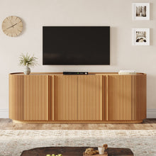 Load image into Gallery viewer, TV Stand With Fluted Tambour Style Door
