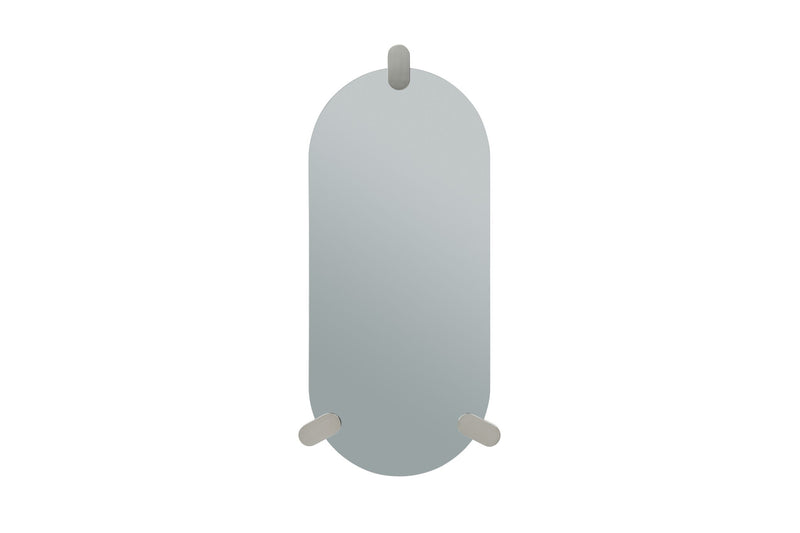 Oval Frameless Accent Mirror Accent - Clear
