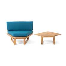 Load image into Gallery viewer, Mirabelle - Corner Chair, Coffee Table - Teal
