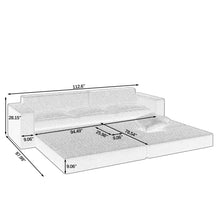 Load image into Gallery viewer, Modern Minimalist L Shape Modular Sectional Sofa, Couch
