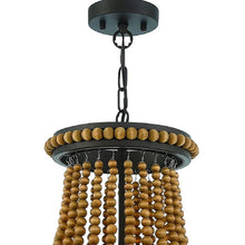 Load image into Gallery viewer, Candle Style Three Light Metal Dimmable Chandelier - Brown / Black
