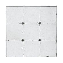 Load image into Gallery viewer, 36" Square Iron Framed Antiqued Glass Accent Mirror - Black

