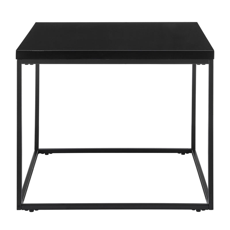 Square End Table - Black