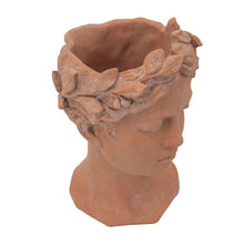 Load image into Gallery viewer, D7X11" Visage Head Bust Planter - Brown

