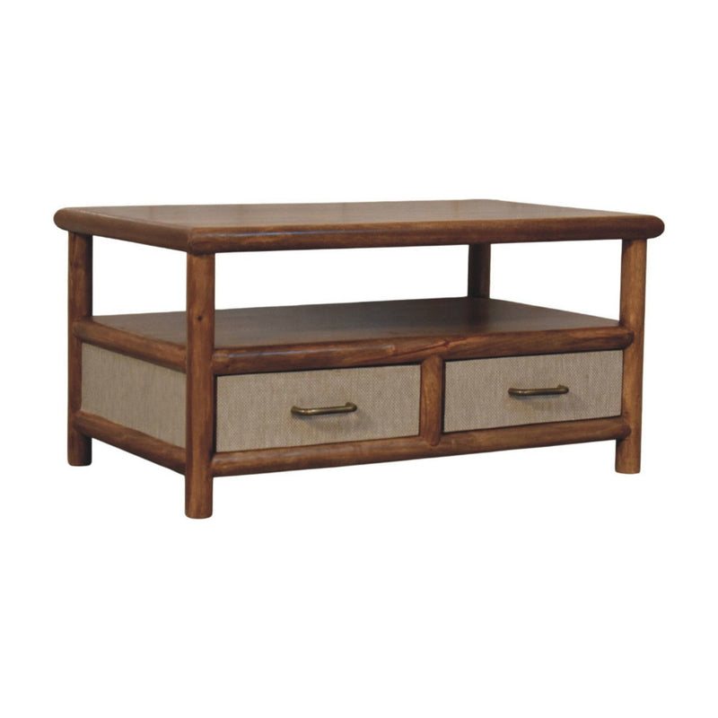 Table With Five Drawers - Brown