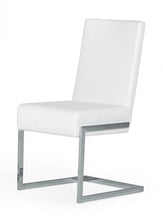 Load image into Gallery viewer, Modern Dining Chairs (Set of 2) - White / Silver
