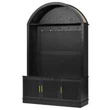 Load image into Gallery viewer, Arched Top Hall Tree With 5 Hooks
