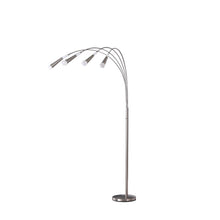Load image into Gallery viewer, Four Lights LED Arc Floor Lamp - Nickel
