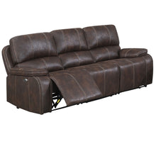 Load image into Gallery viewer, Power Reclining Sofa With Built In USB Port - Chocolate
