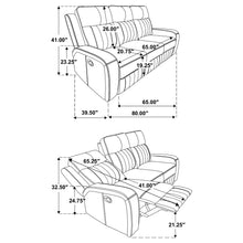 Load image into Gallery viewer, Forrest - Motion Reclining Sofa Comfort With Elegant Tufting And Wide Track Arms - Gray
