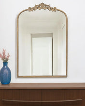 Load image into Gallery viewer, 36" Arch Framed Accent Mirror - Gold

