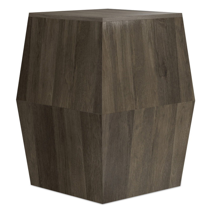 Solid Wood End Table - Gray