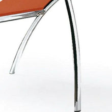 Load image into Gallery viewer, Upholstered Faux Leather Dining Room Side Chairs (Set of 2) - Orange
