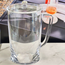 Load image into Gallery viewer, Halo - Oval Design Unbreakable Plastic Water Pitcher With Lid Acrylic, 2.75 Quarts - Clear
