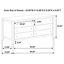 Load image into Gallery viewer, Clement - 6 Drawer Dresser Cabinet - Espresso
