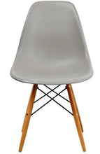 Load image into Gallery viewer, Heavy Duty Plastic Dining Side Chairs (Set of 2) - Gray / Brown
