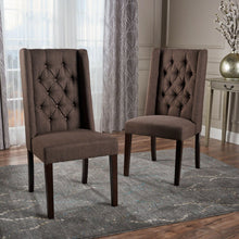 Load image into Gallery viewer, Sophisticated Tufted Dining Chair With High Back Design
