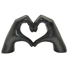 Load image into Gallery viewer, Heart Hands Tabletop Sculpture - Black
