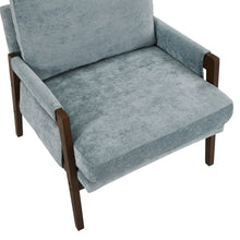 Load image into Gallery viewer, Kelly - Mid-Century Modern Velvet Accent Armchair - Blue
