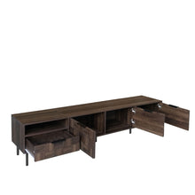 Load image into Gallery viewer, 78" TV Stand With Storage Cabinets For Living Room - Walnut
