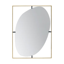 Load image into Gallery viewer, 40" Iron Framed Accent Mirror - Gold
