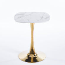 Load image into Gallery viewer, Square Tulip Dining Table For 2 - 4 People - Golden / White
